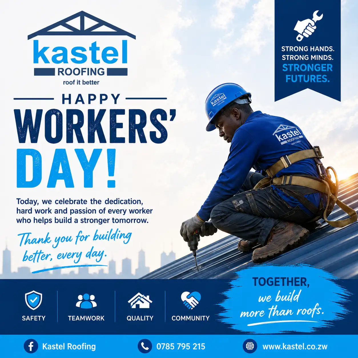 Honouring the Hands That Build: Workers’ Day at Kastel Roofing
